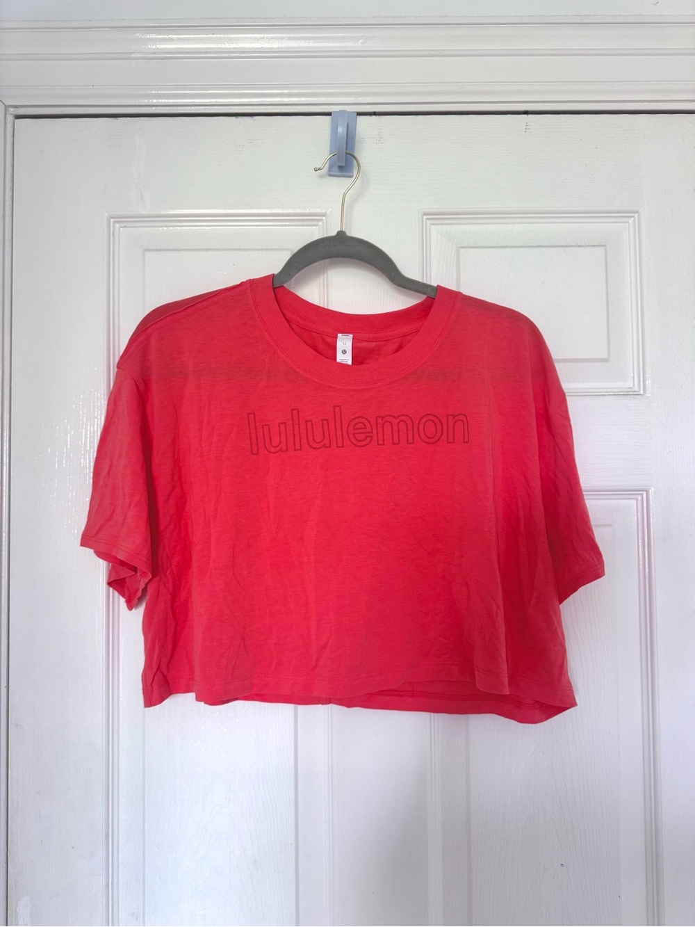 Lululemon All Yours Crop T Shirt Coral